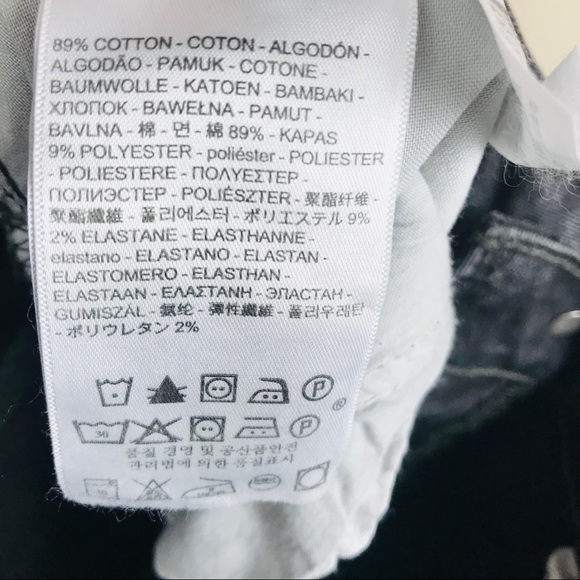 Levis 711 Raw Hem Seamed Skinny Jeans Black Bleach - Picture 15 of 16